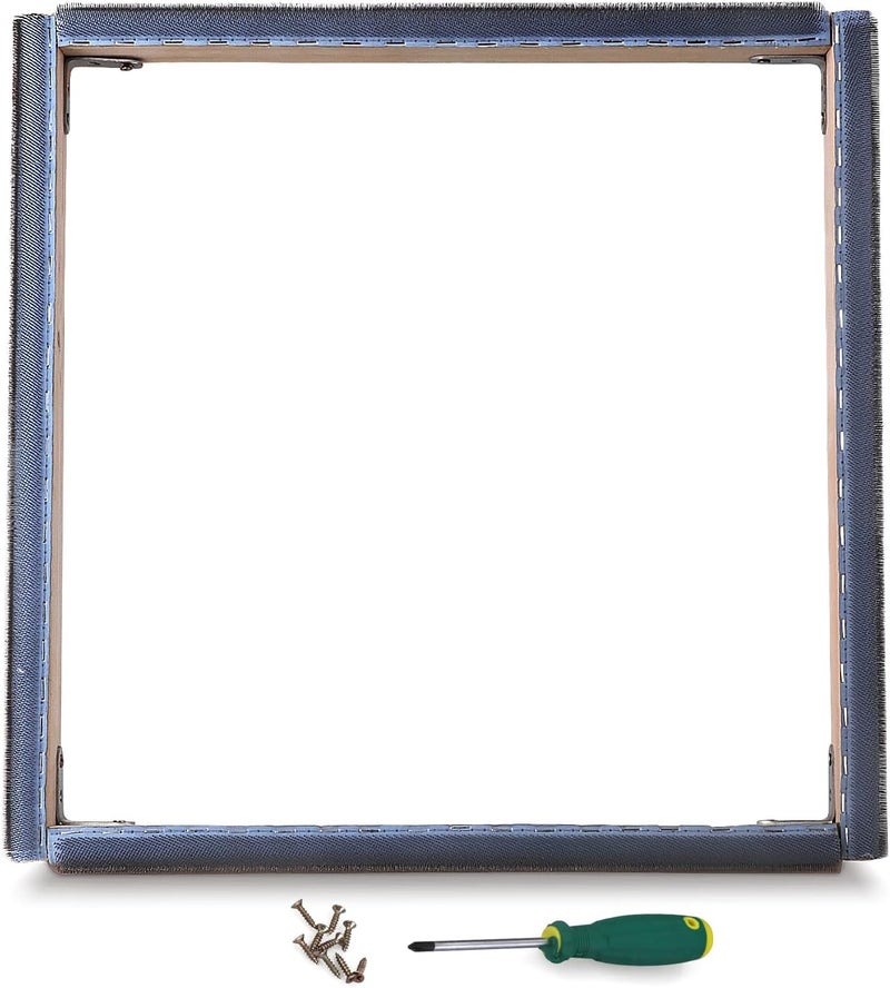 ICZW Gripper Strip Frame Punch Needle Frame Rug Hooking with Frame Cover 15.7" x 15.7" (Blue) - Image 2